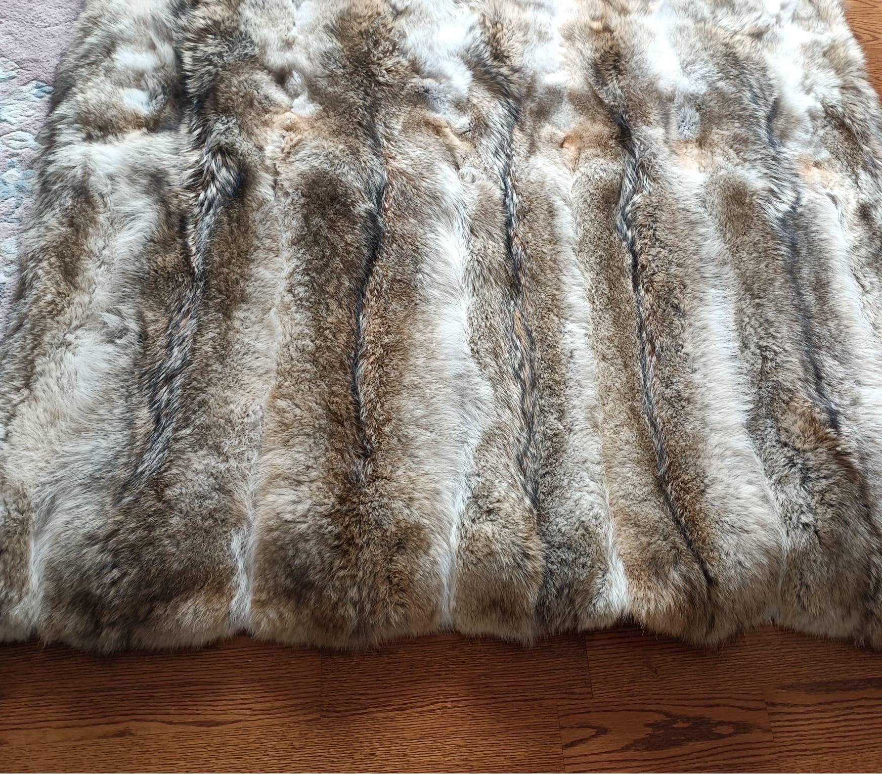 Coperta di pelliccia di coyote di Hudson Bay (grande lancio 90 