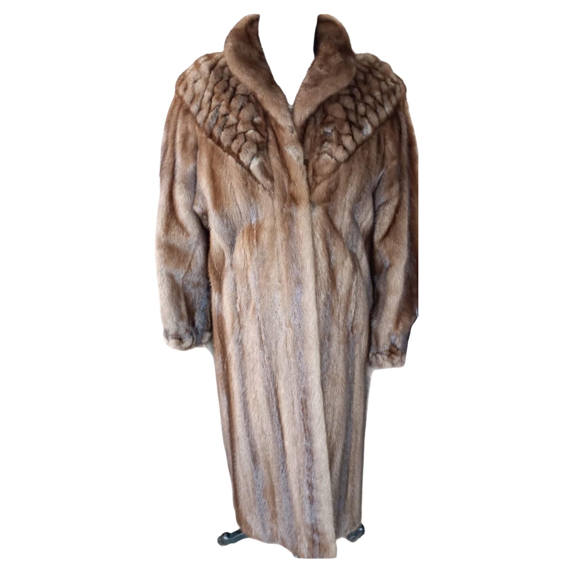 Brand new Balenciaga Demi Buff Mink Fur Coat (12-M) For Sale