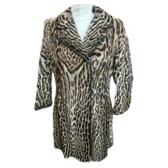 Mint Vintage Ocelot fur coat size 8 *****Vault unused no defects