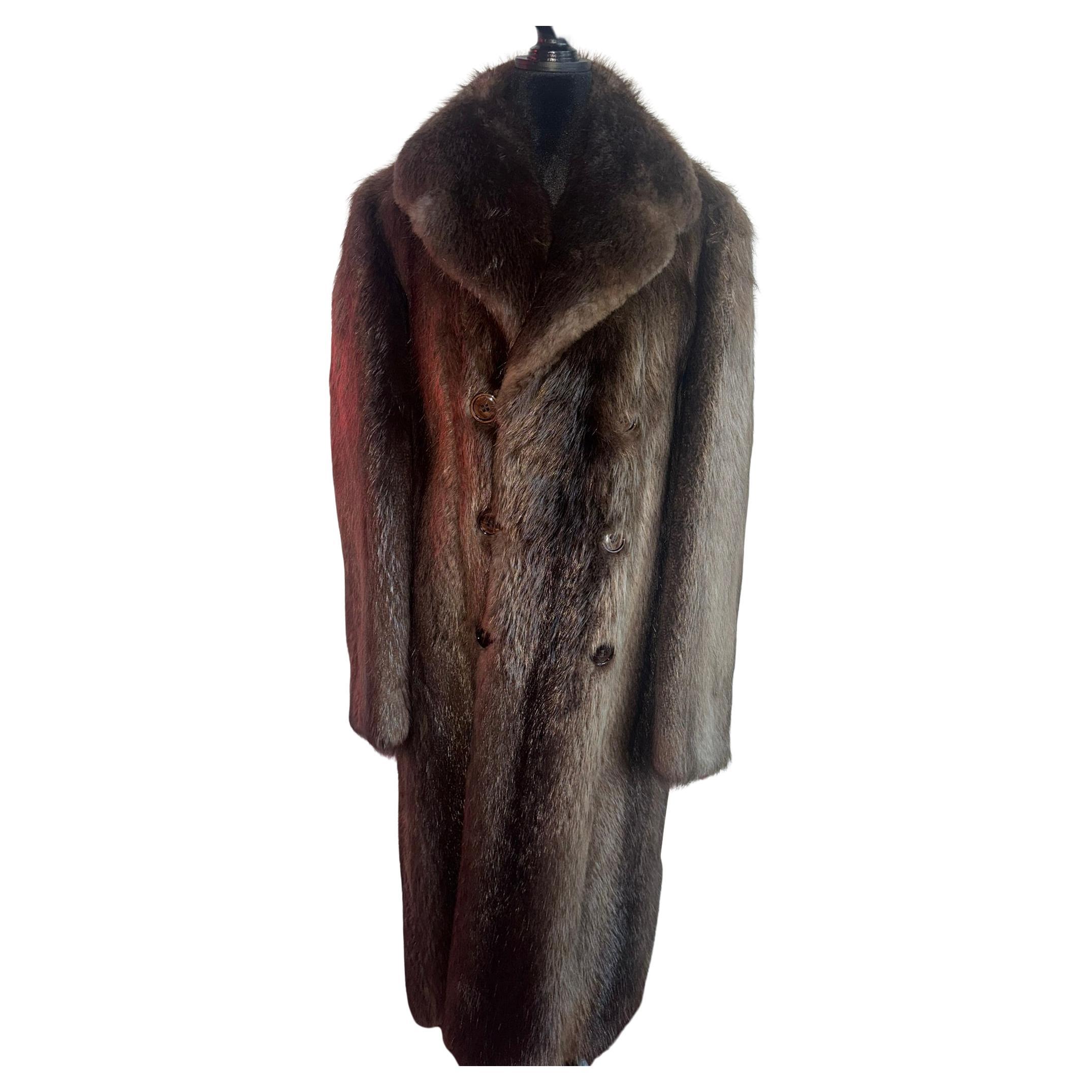 Brand new natural beaver fur coat men’s 44/M