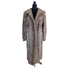 Mint Vintage Leopard fur coat***frozen vault size Small 12