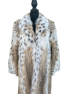 Brand new Louis Feraud Lynx fur coat 12/M ~no duties
