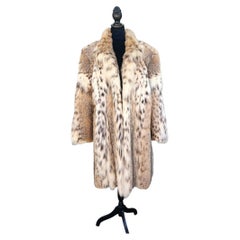 Unused showroom bobcat lightweight lynx fur coat size 24/XL ~no duties