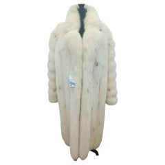 Christian Dior Arctic fox lynx spotted fur coat size 16 L ~no duties