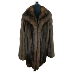 Unused mohagany russian sable fur coat 14/L ~no duties