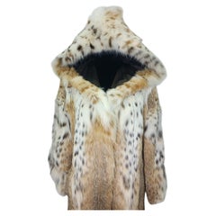 Brand new BISANG bobcat lynx fur coat size 8/M~no duties