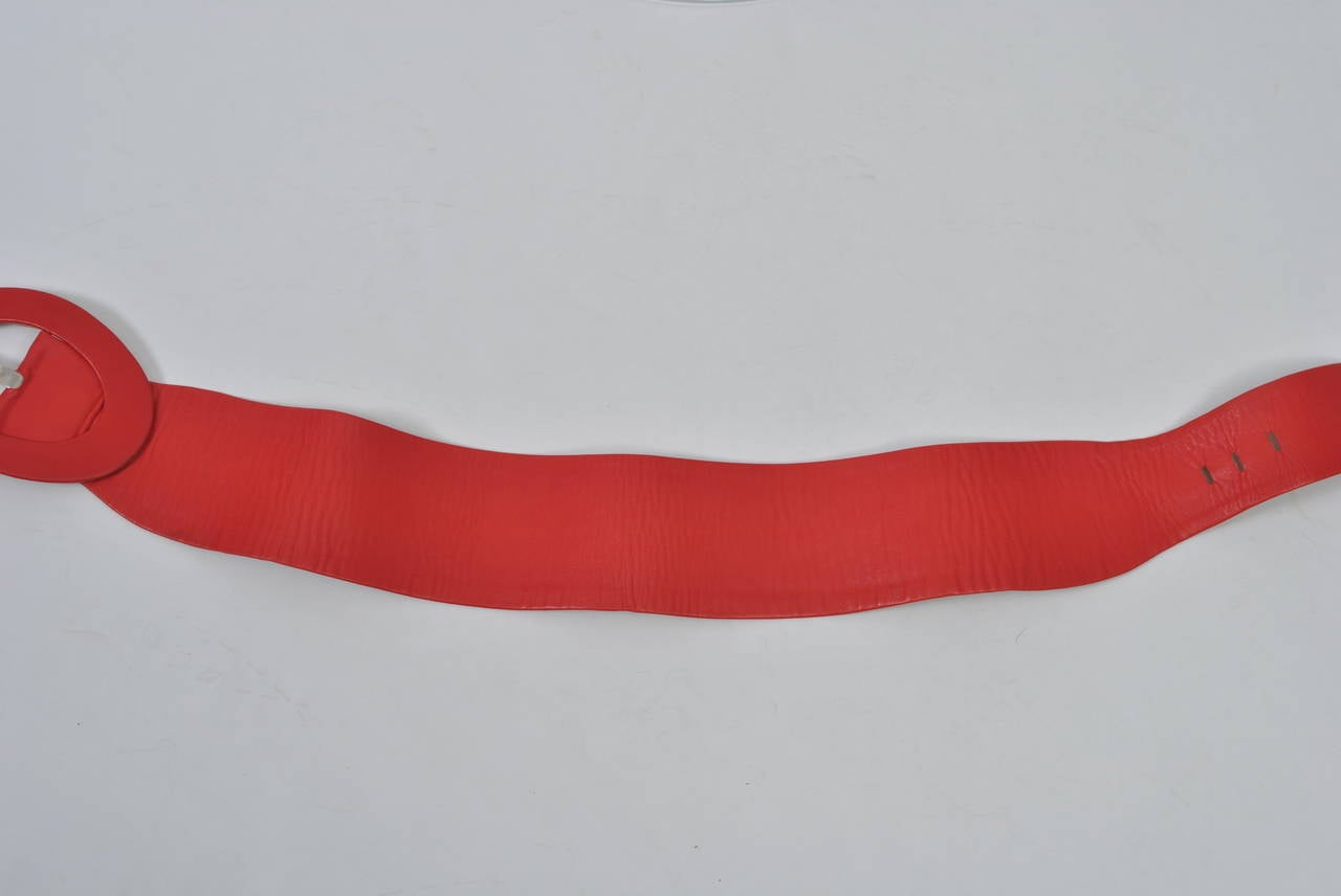 Red Leather Belt, France 1