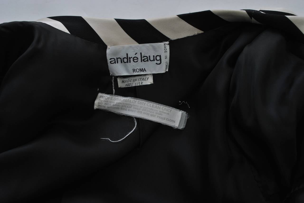 Andre Laug Black/White Satin Jacket and Vest 6