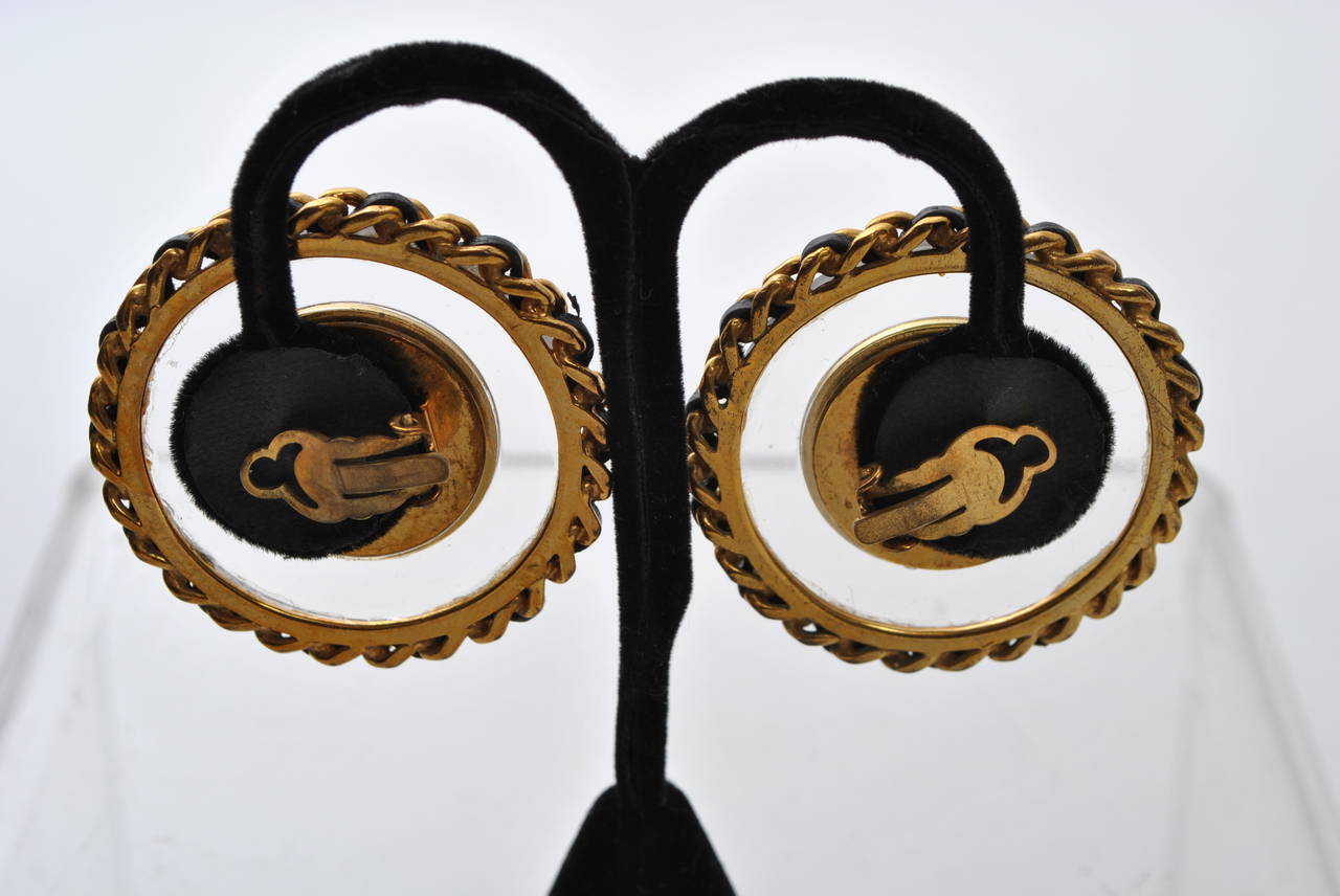 Chanel Large Earrings In Excellent Condition In Alford, MA