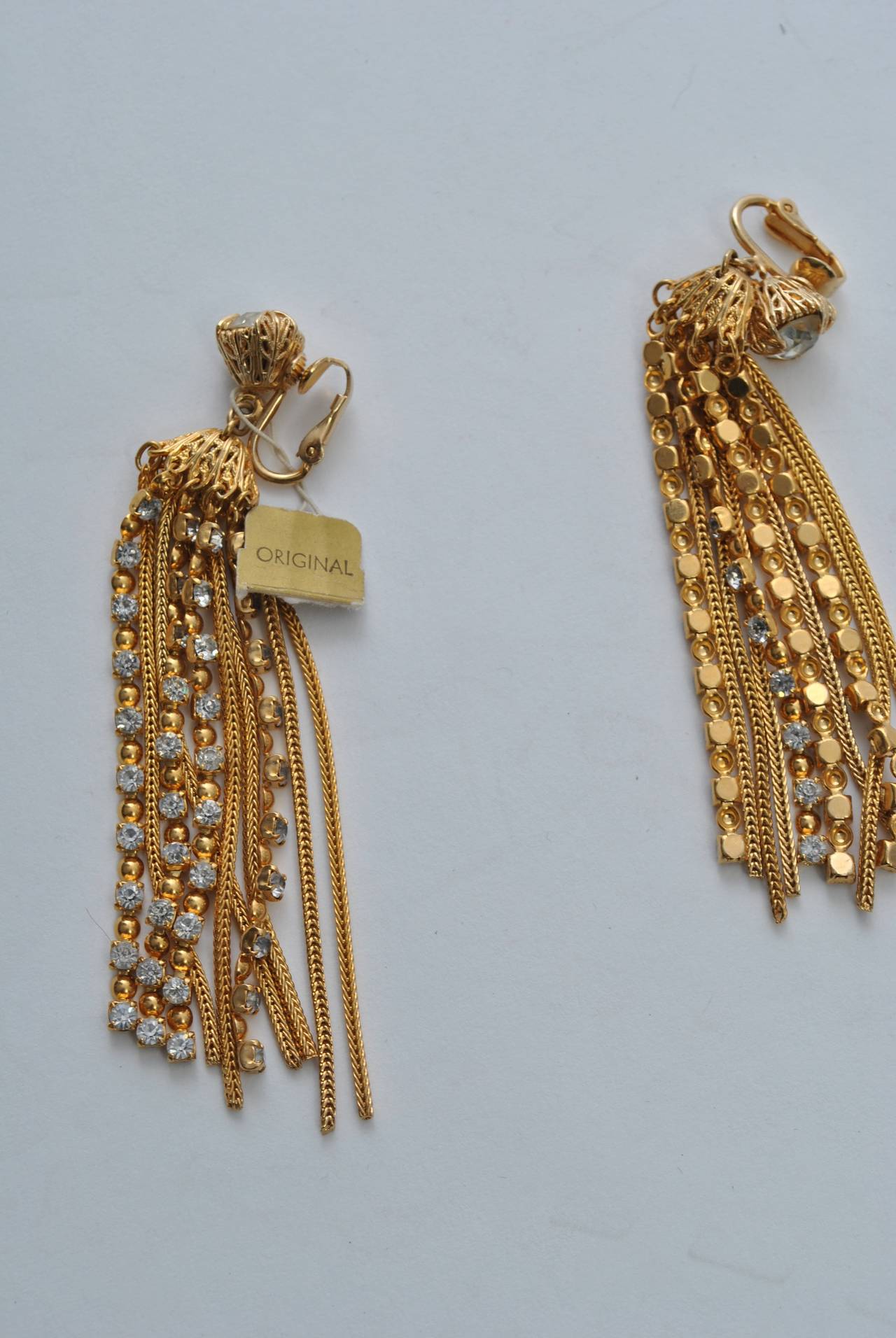 Napier Chain and Rhinestone Earrings 3