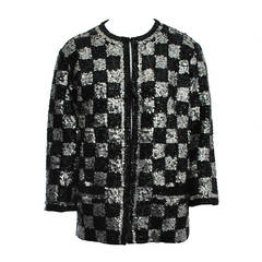 Black/Silver Sequin Cardigan 10