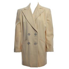 Vintage 1940s White Wool Jacket