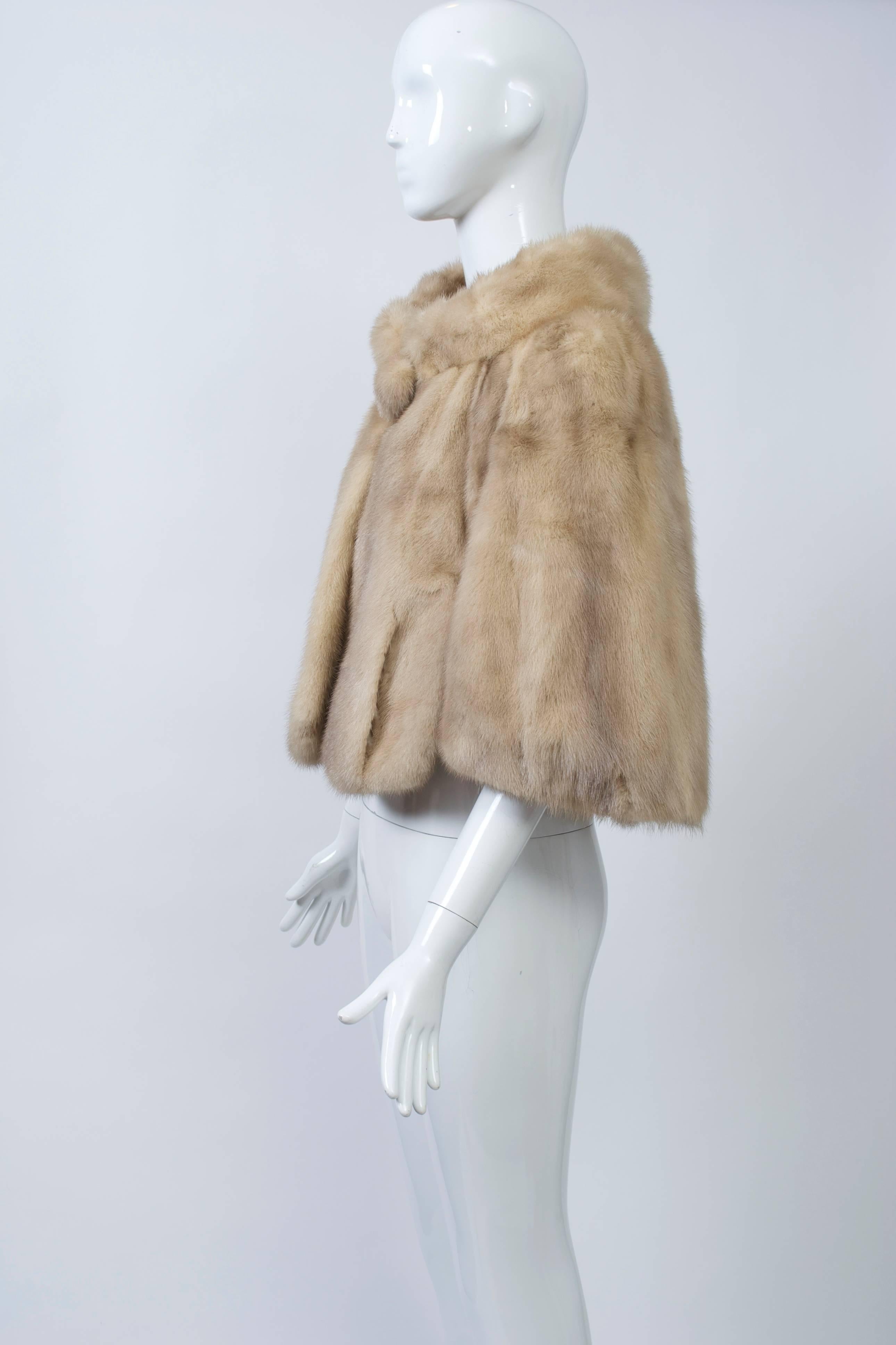 Women's or Men's Honey Mink Capelet