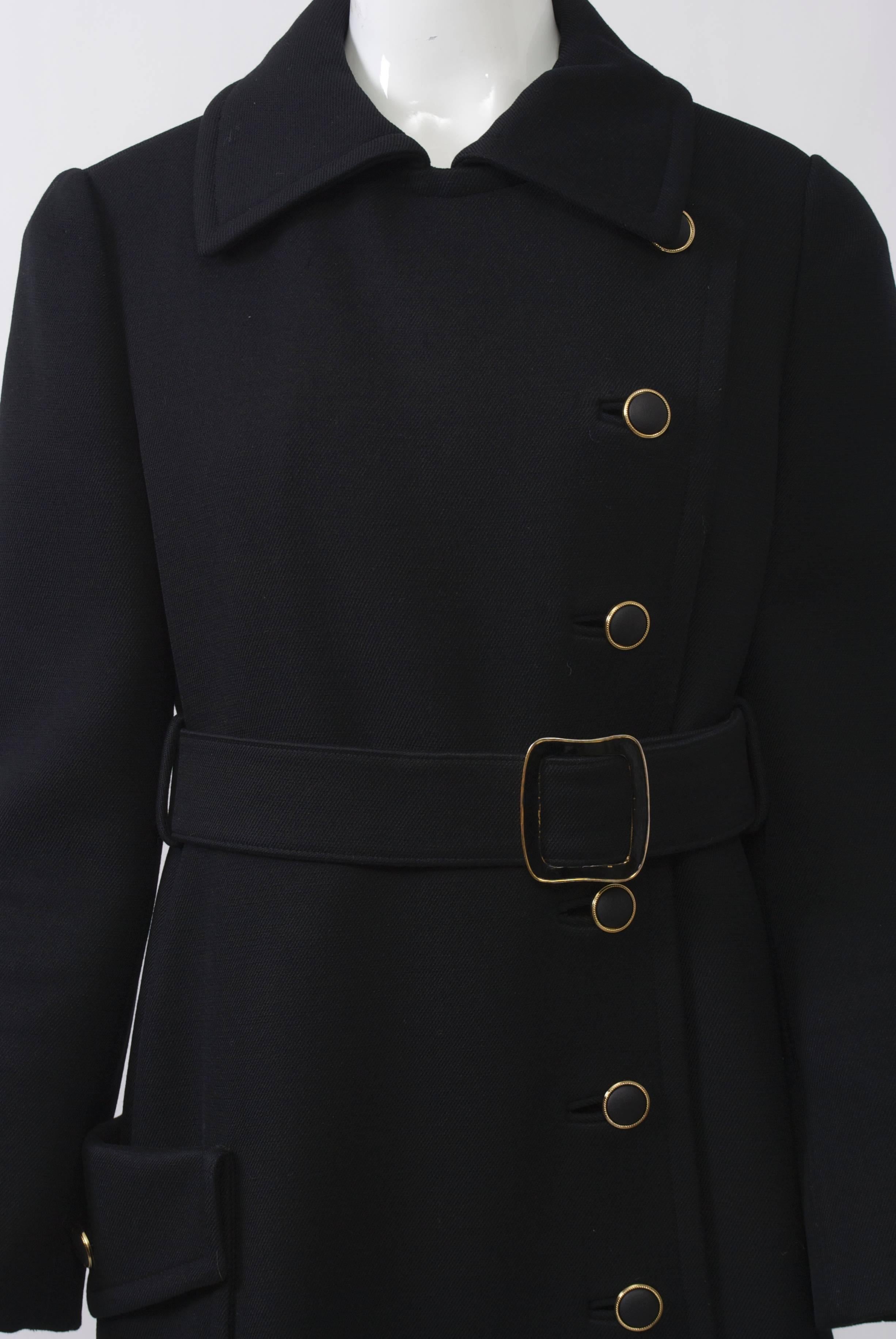 Originala 1970s Belted Coat In Excellent Condition In Alford, MA