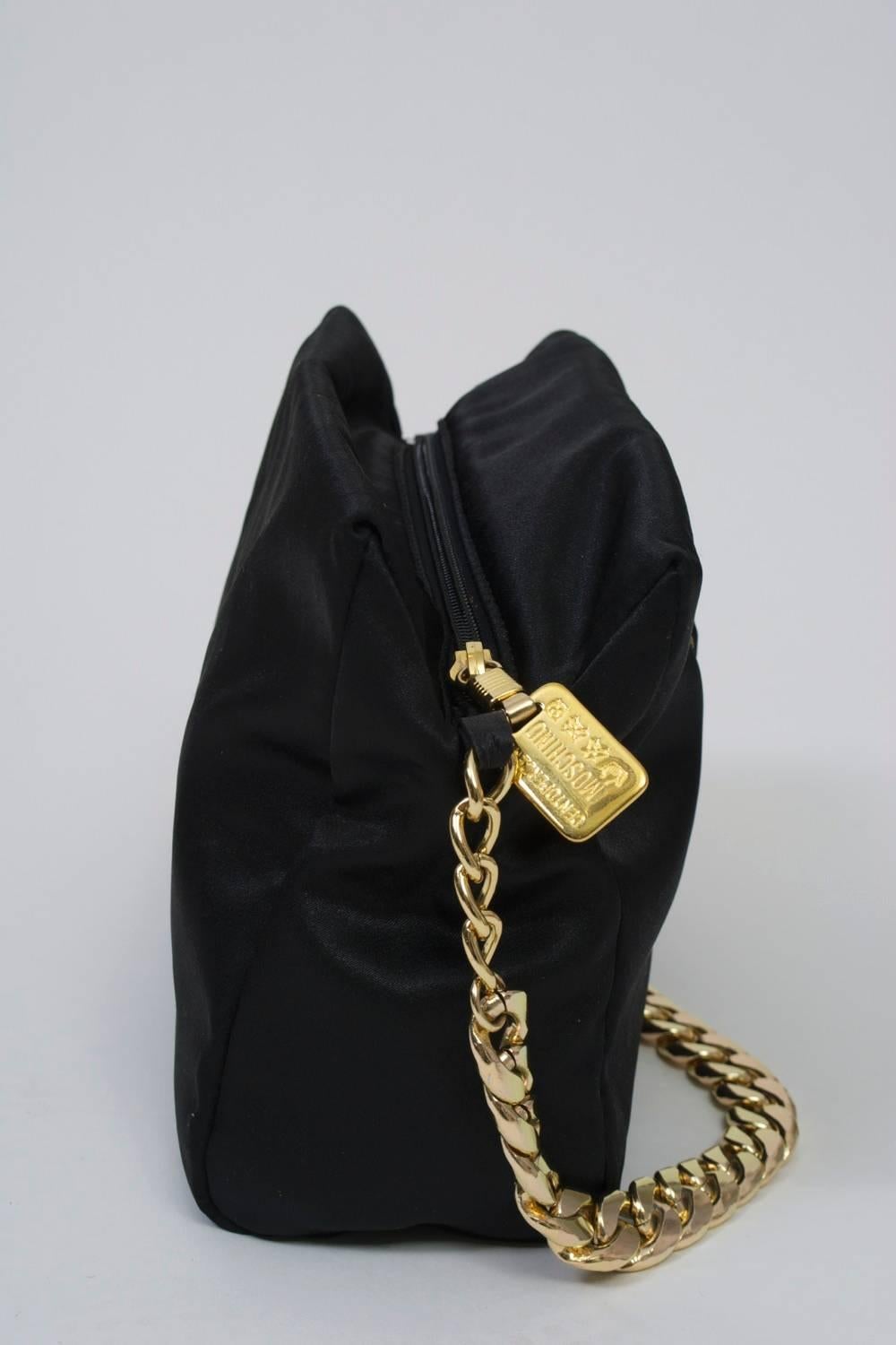 Black Moschino Shoulder Bag For Sale