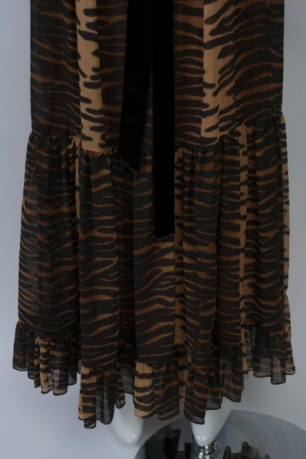 Anne Fogarty - Robe  Robe longue à imprimé en vente 1
