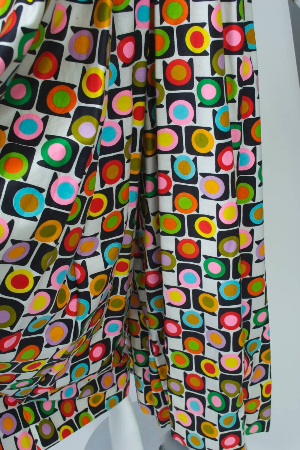 1970s Geometric Print Jumpsuit In Excellent Condition In Alford, MA