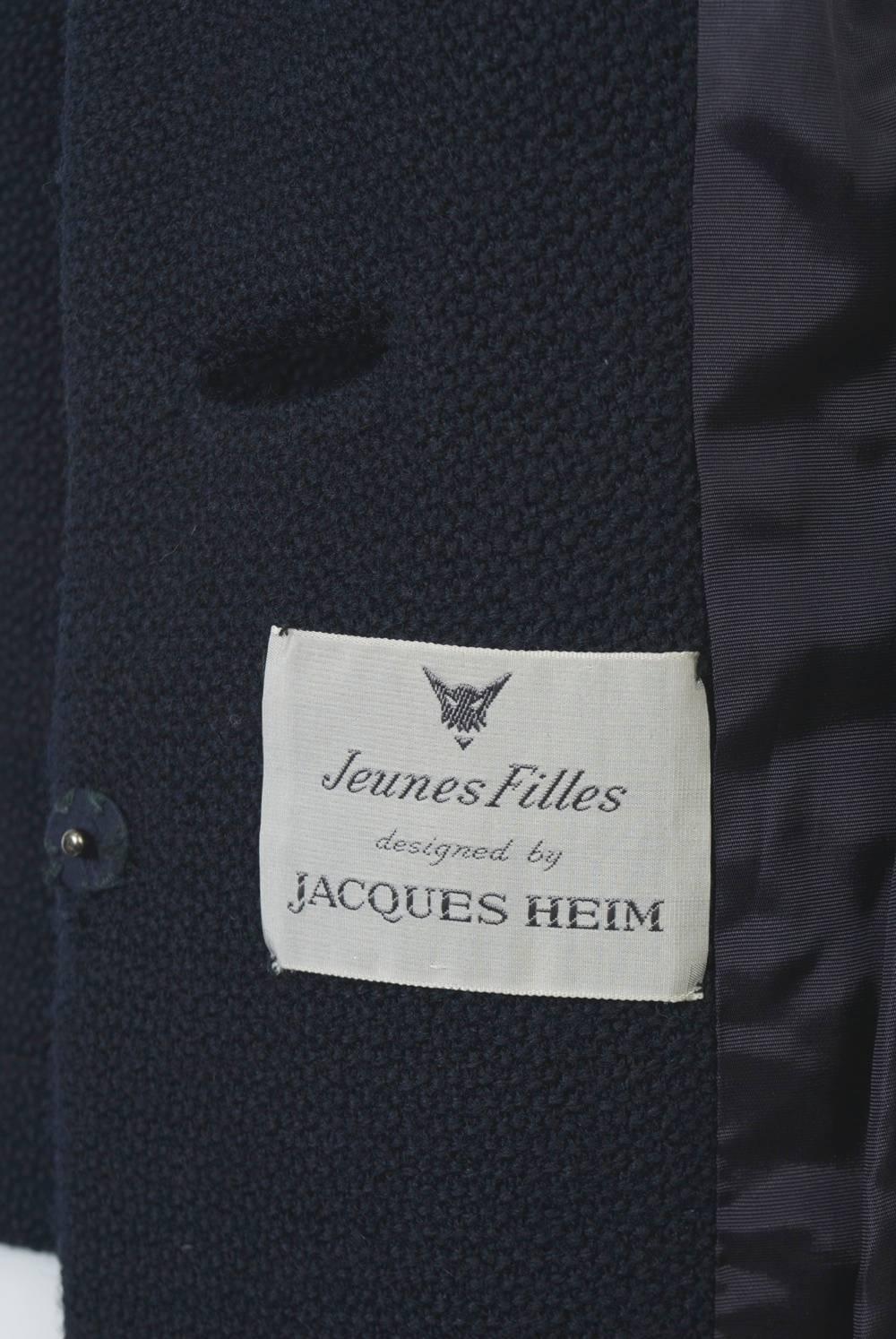 Jacques Heim-Mantel aus den 1960er Jahren im Angebot 5