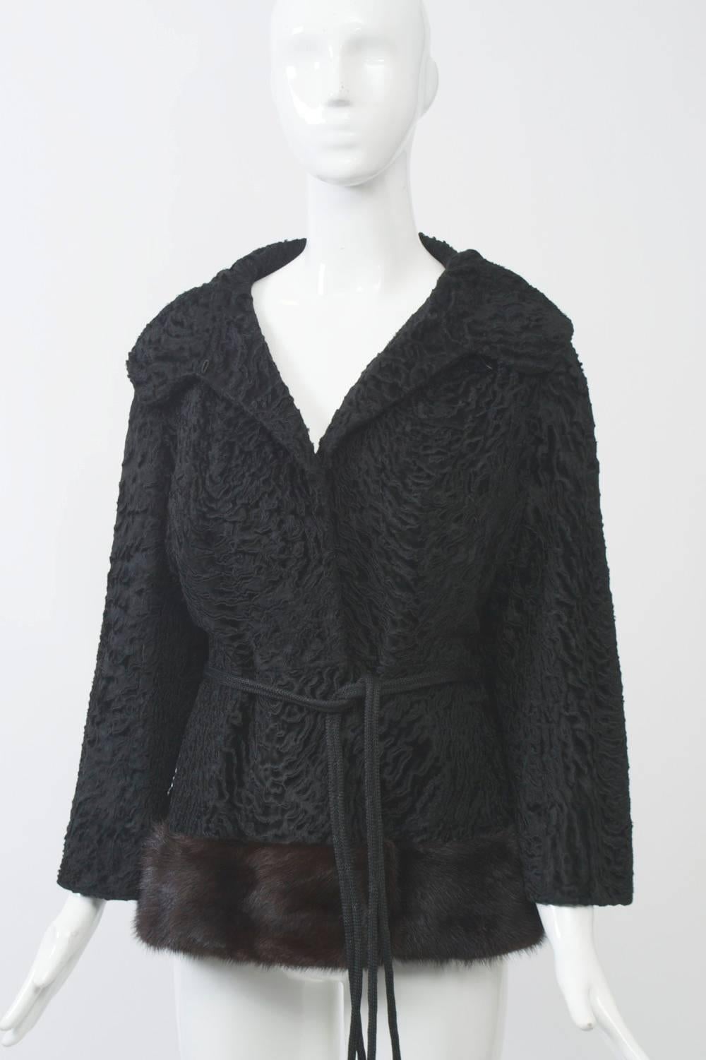 Broadtail Jacket with Mink 6