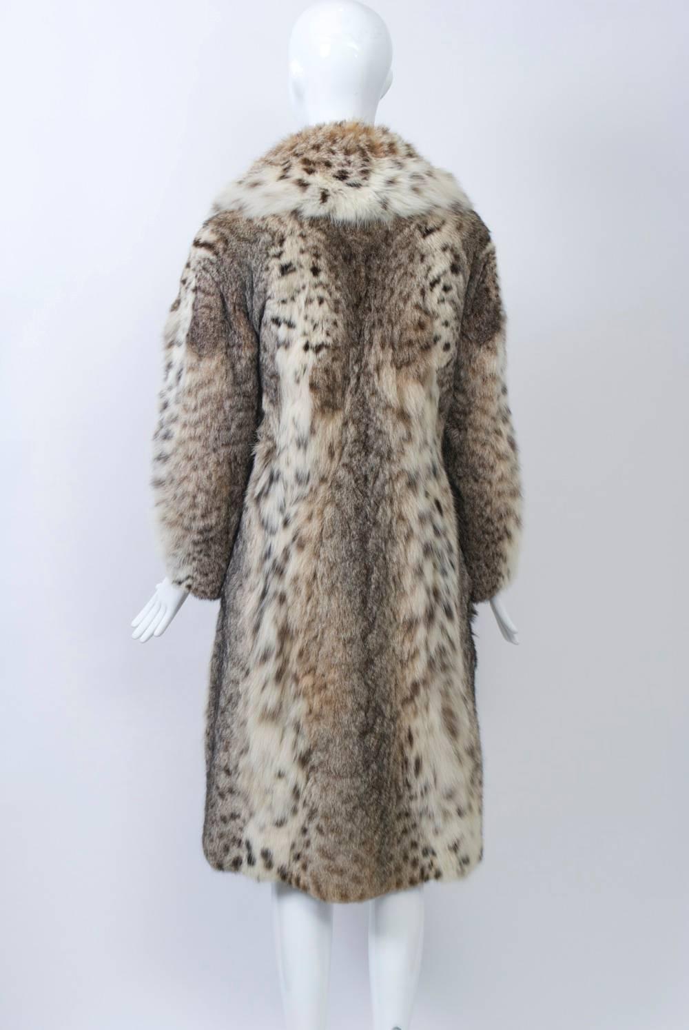 Lynx Coat, c.1970 In Excellent Condition In Alford, MA