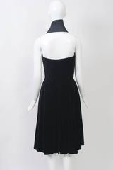 Suzanne Talbot Velvet Halter Dress