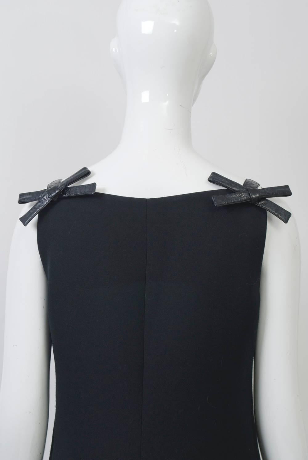 Courrèges Long Black Dress 2