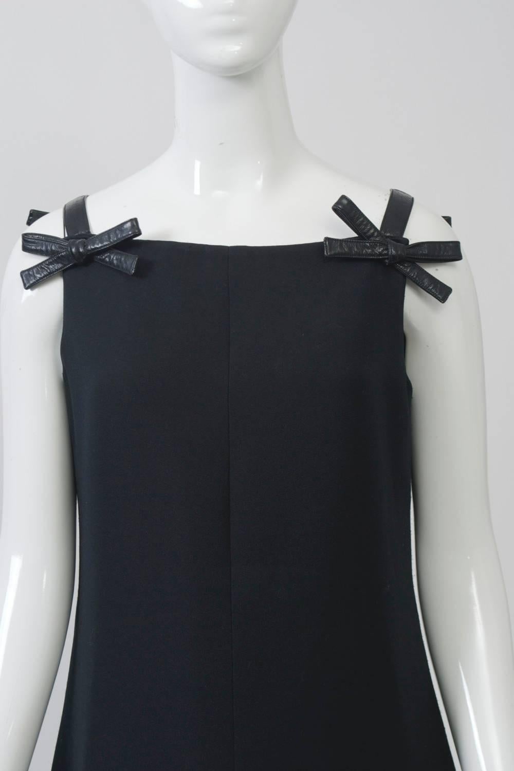 Courrèges Long Black Dress 3