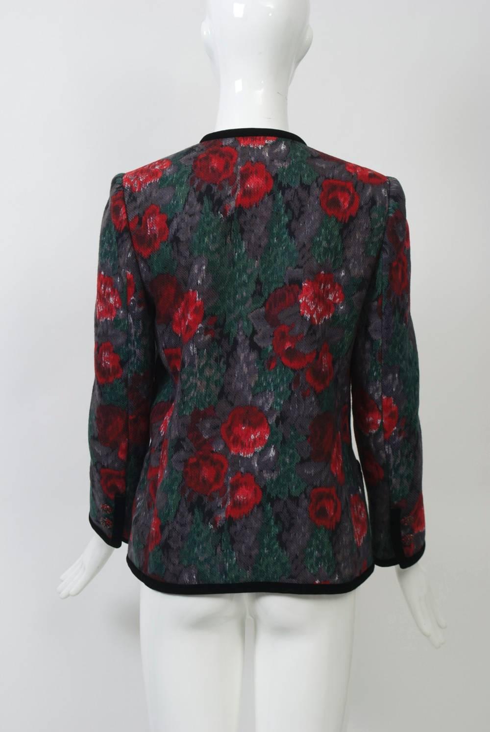 Oscar de la Renta Floral Jacket 2