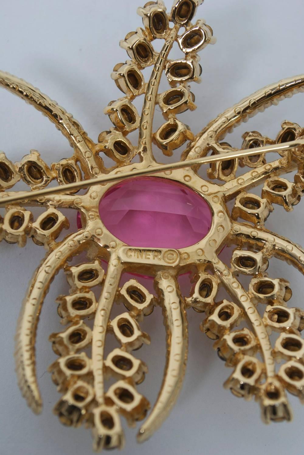 Ciner Crystal Brooch 3