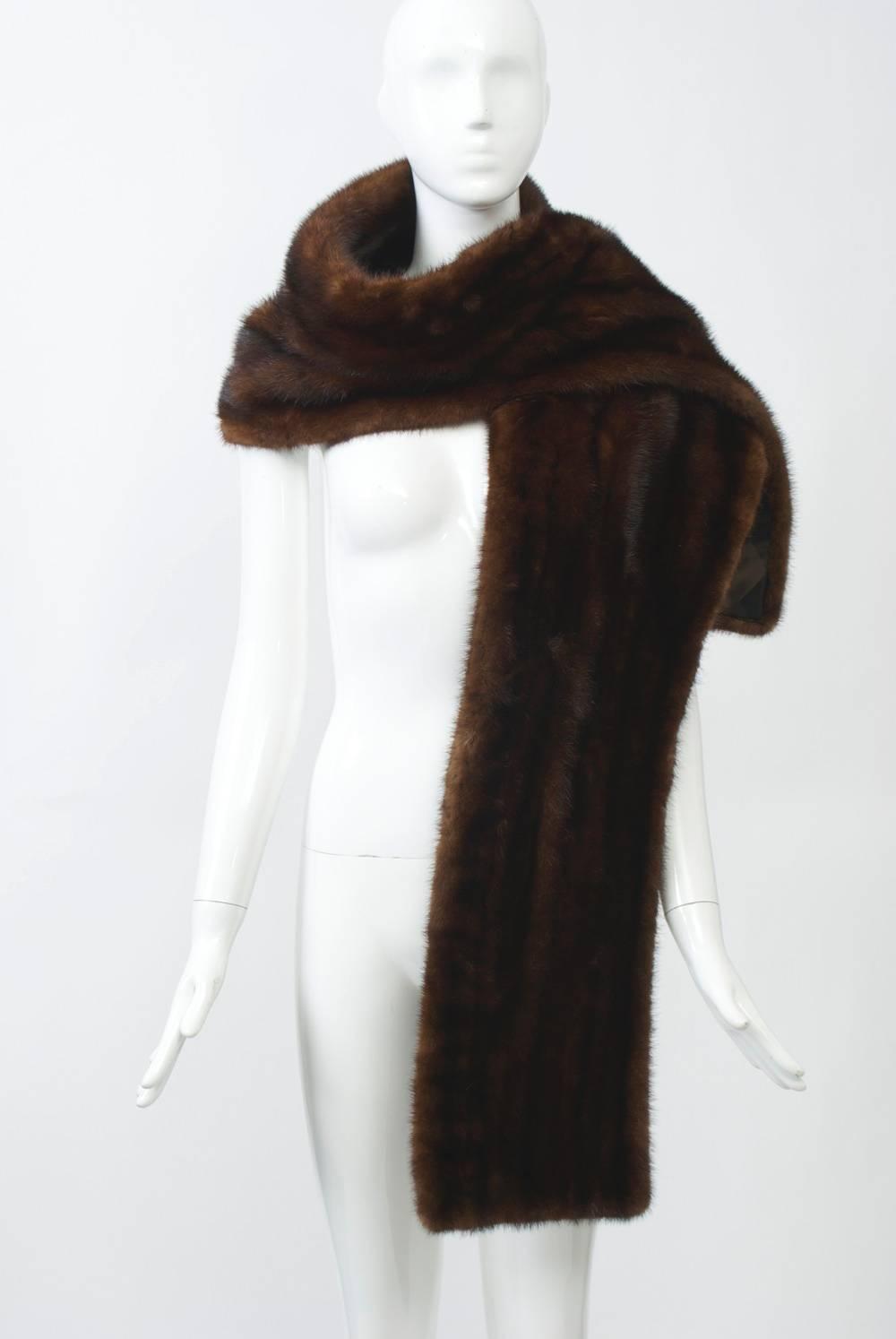 Long Mink Stole For Sale at 1stdibs