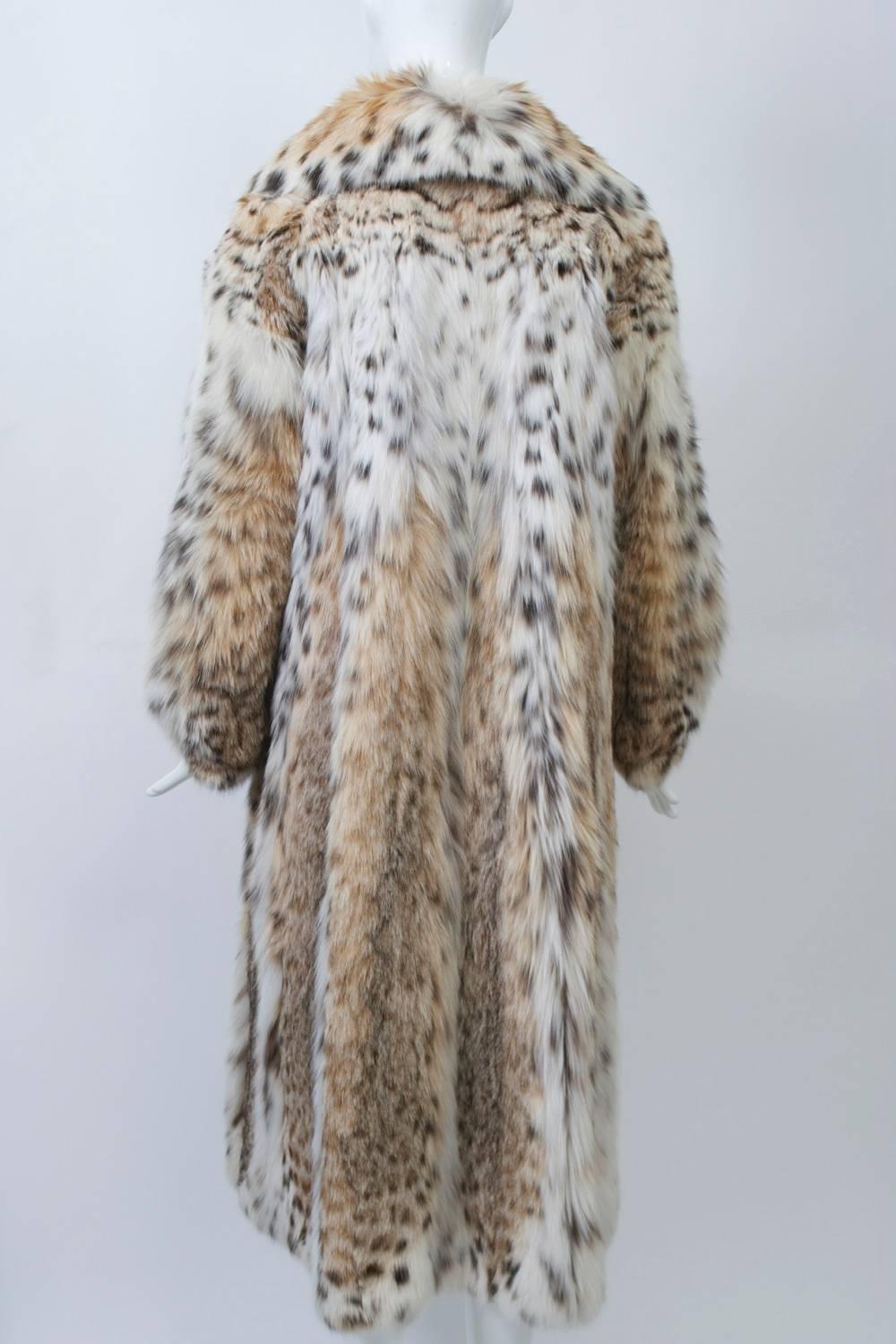 Gray Vintage Lynx Coat
