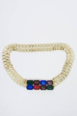 Link Belt with Multi-Stone Clasp