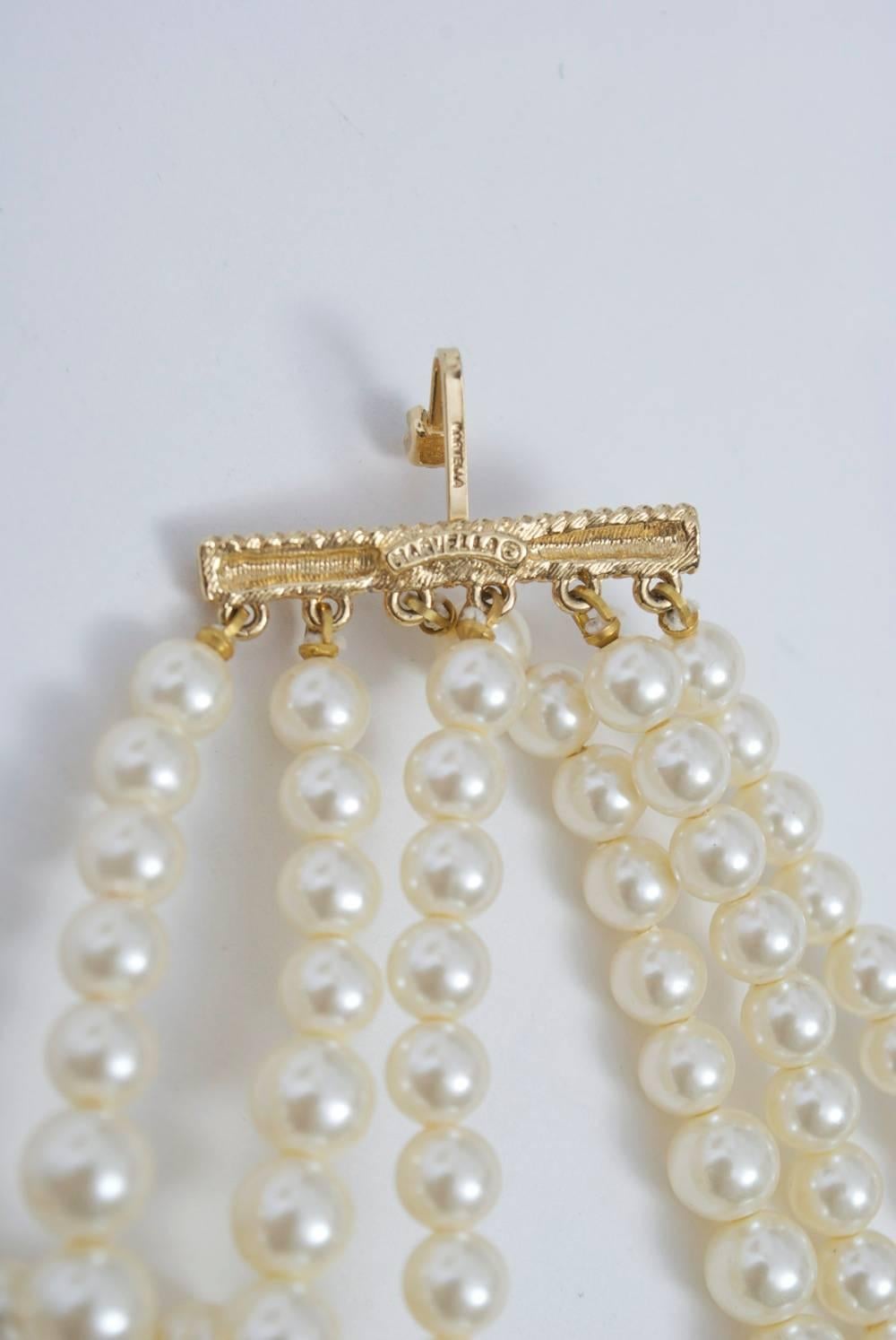 Marvella Pearl Necklace For Sale at 