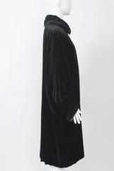 1930s Black Velvet Coat
