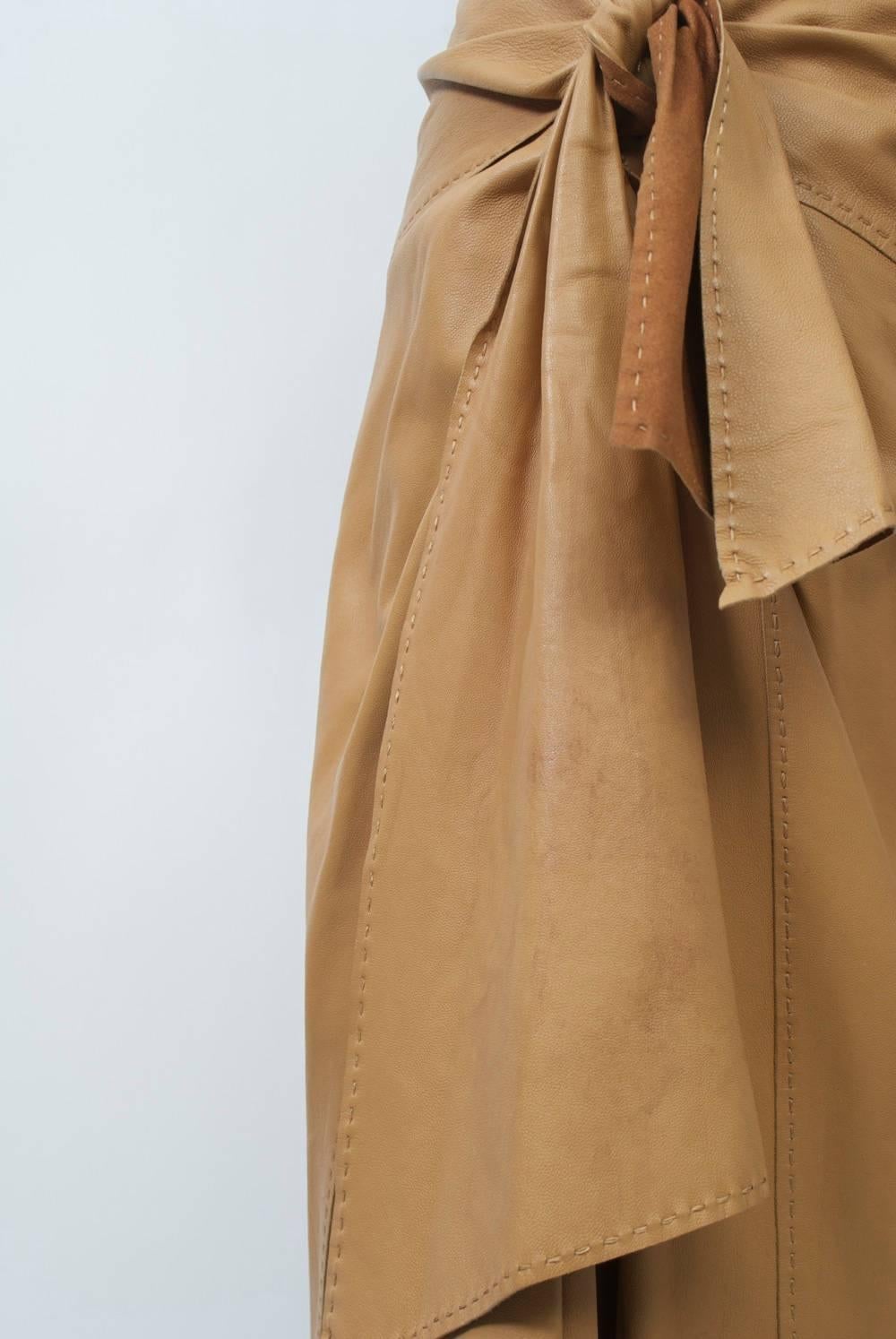 Hermes Leather skirt For Sale 2