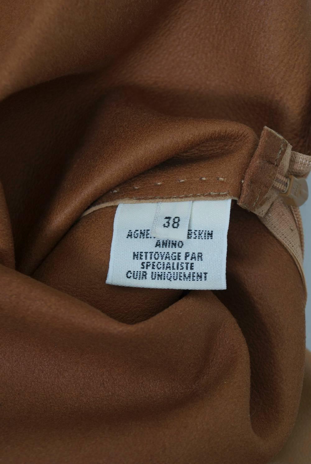 Hermes Leather skirt For Sale 4
