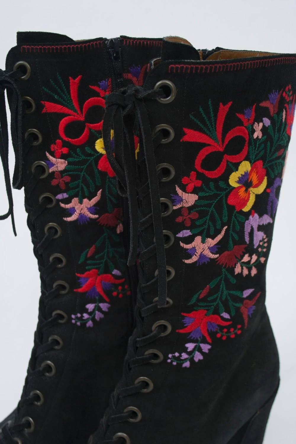 Miu Miu Embroidered Boots 1