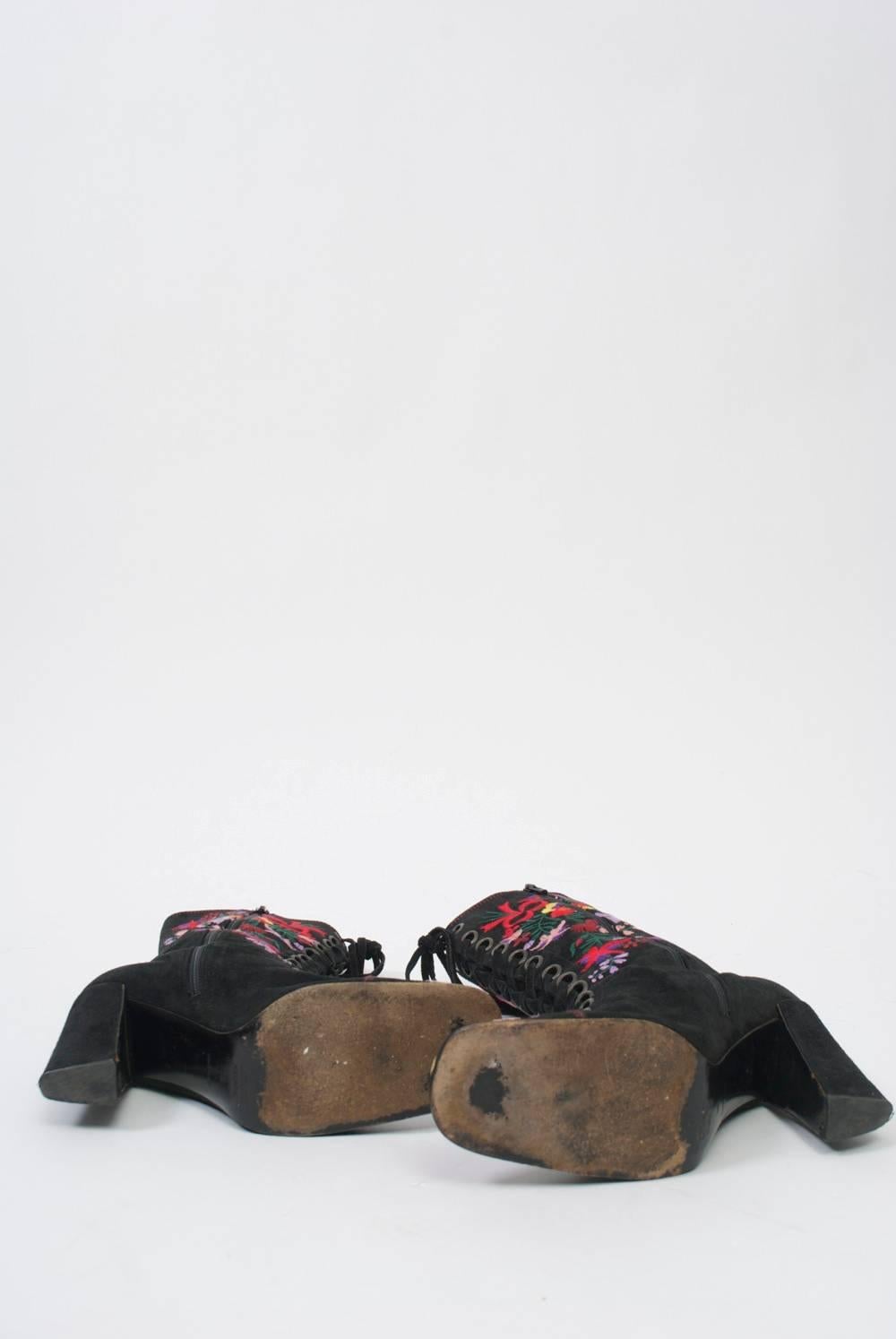 Women's Miu Miu Embroidered Boots