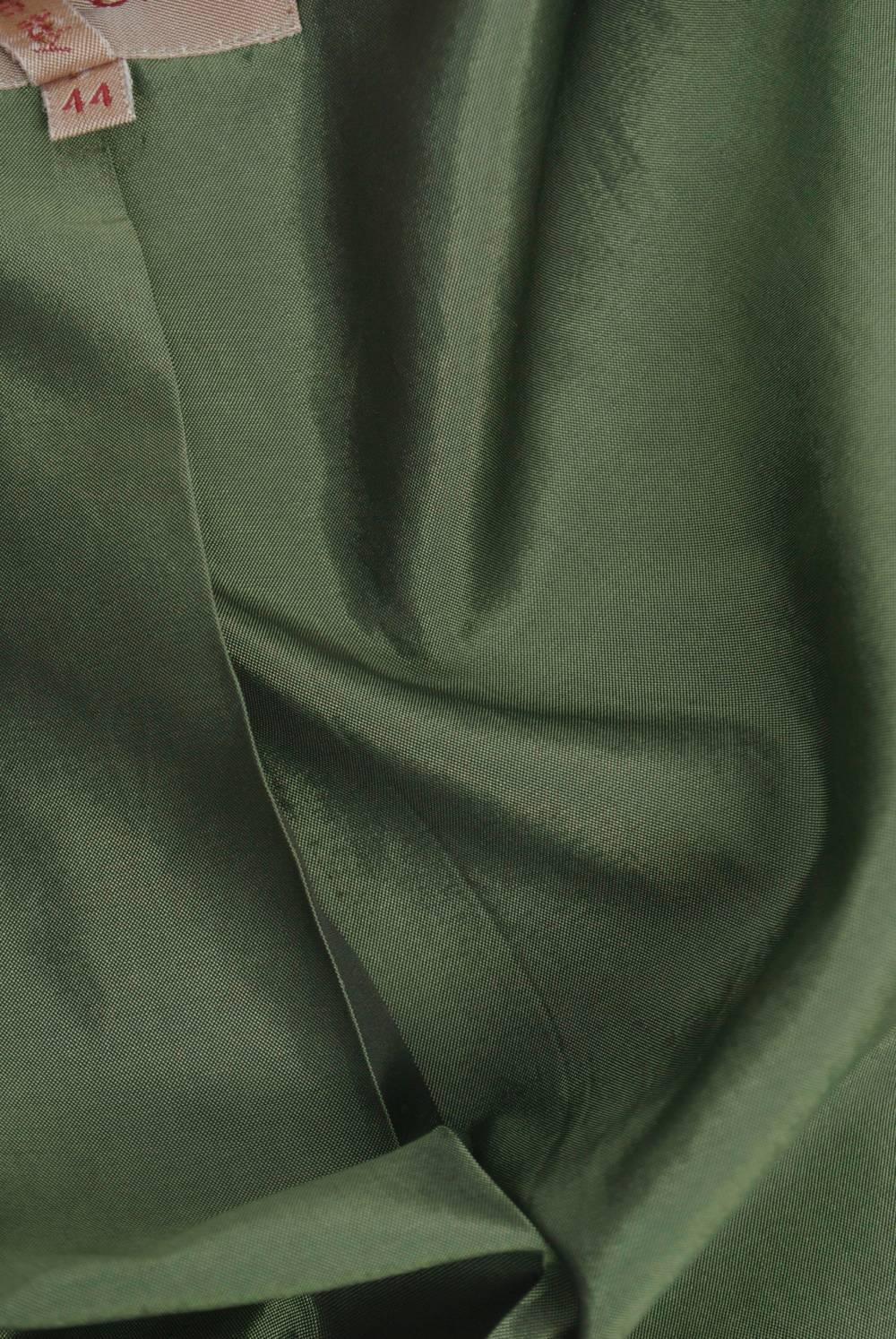 Romeo Gigli Green Velvet Coat 4