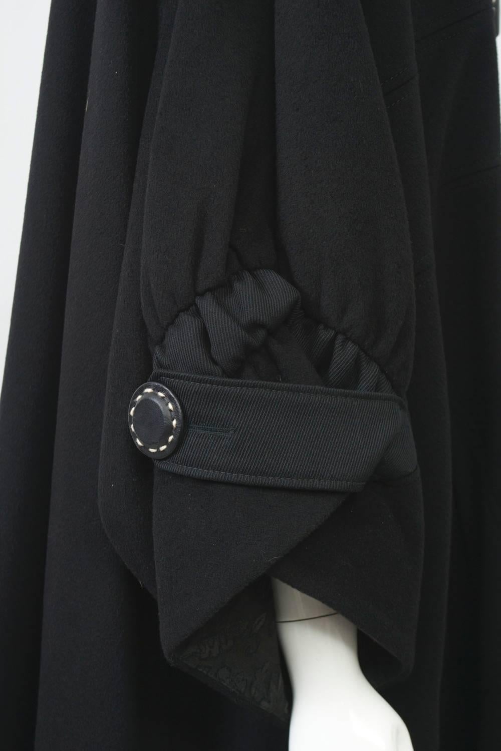 Kenzo Black Cashmere Coat 2
