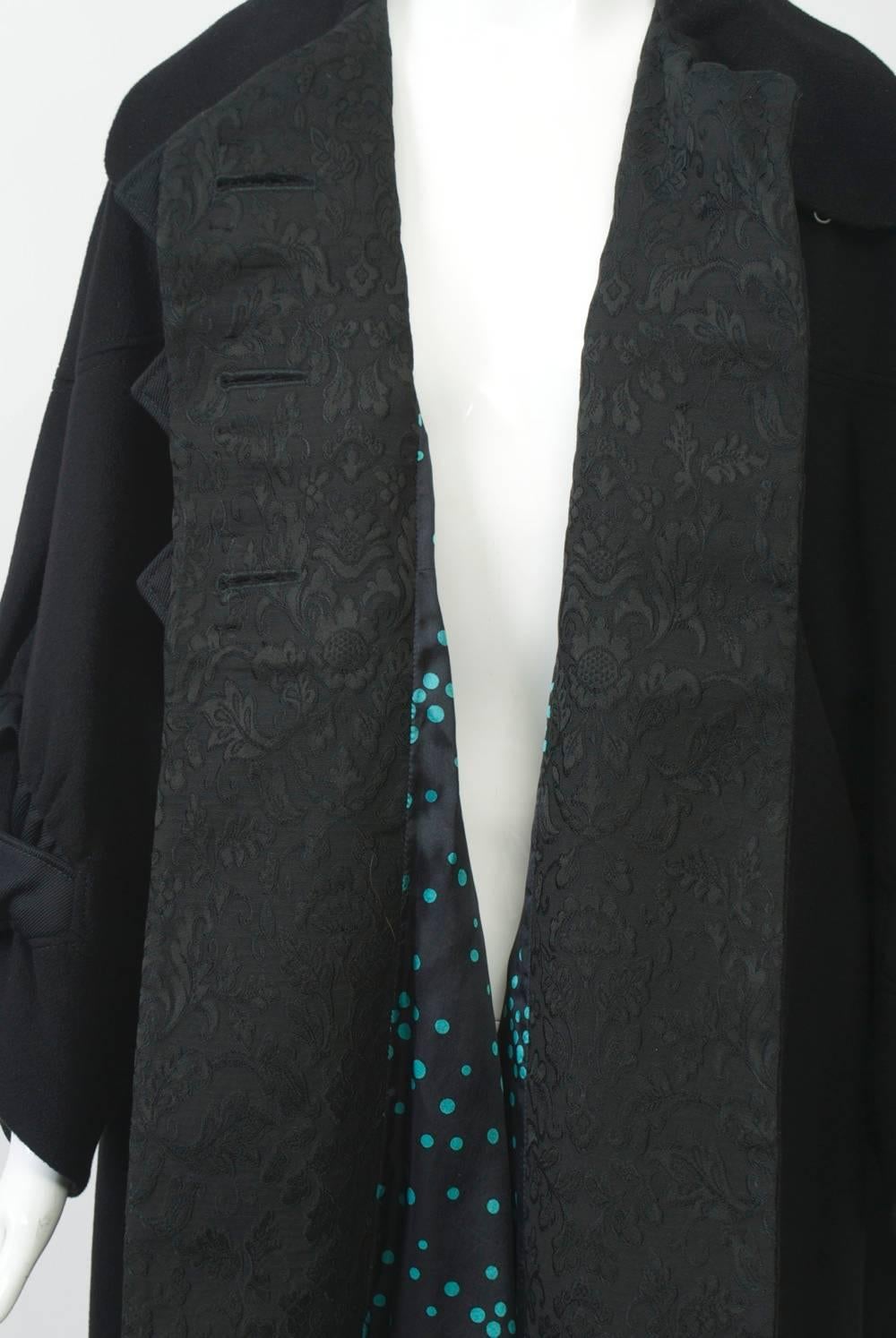 Kenzo Black Cashmere Coat 4