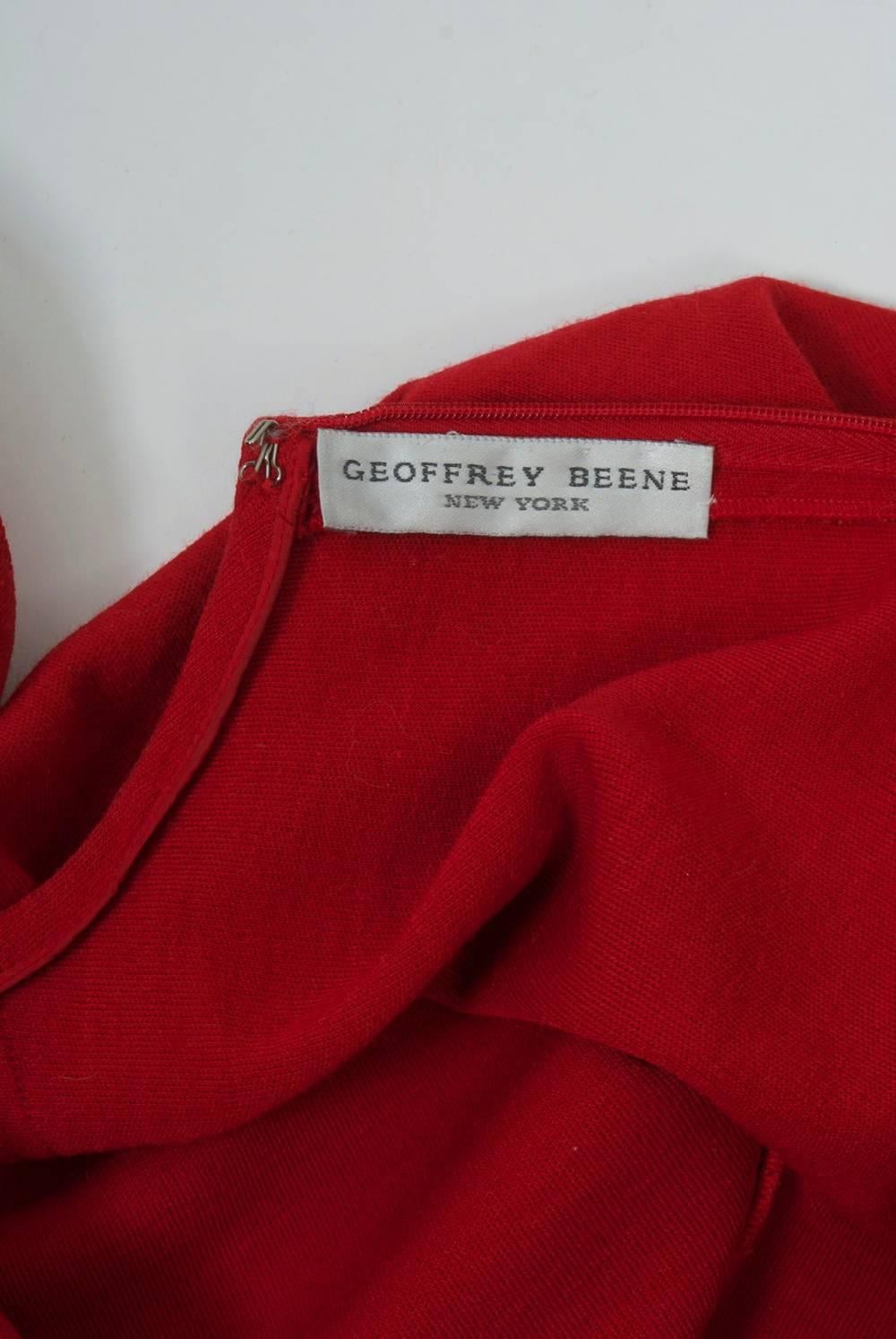 Geoffrey Beene red Knit JumpSuit 3