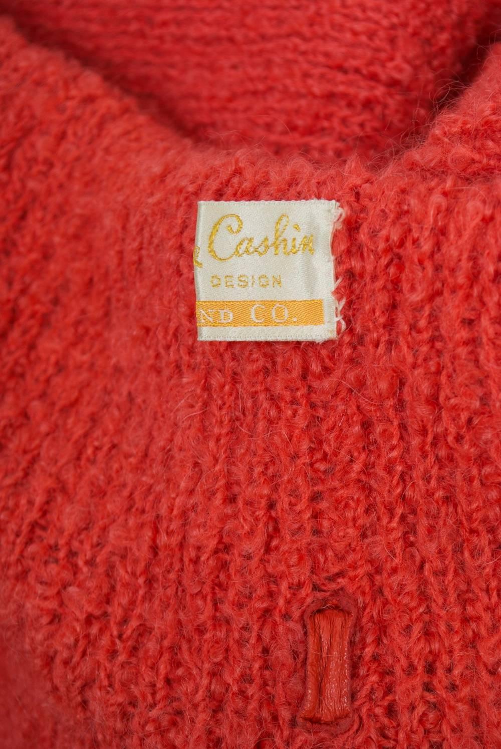 Bonnie Cashin Orange Cardigan 2