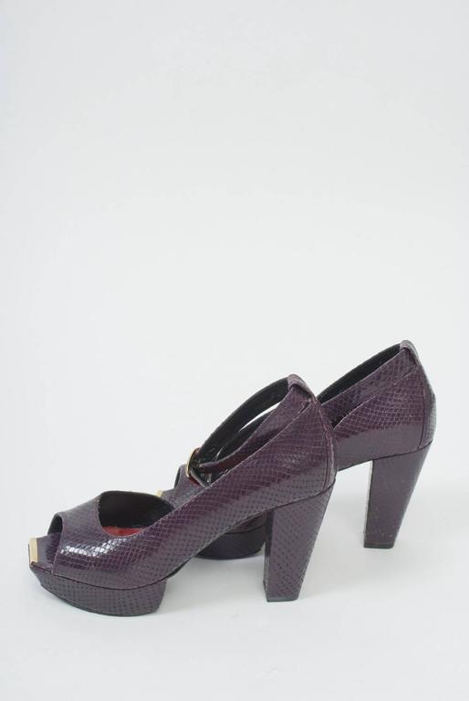 plum platform shoes