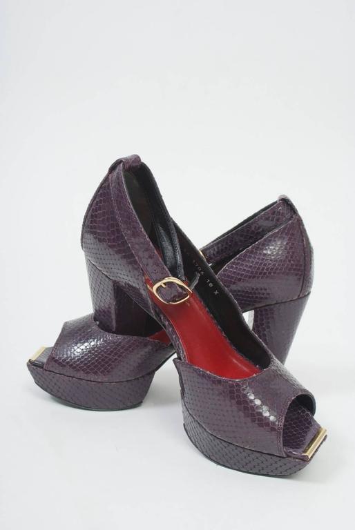 plum platform shoes
