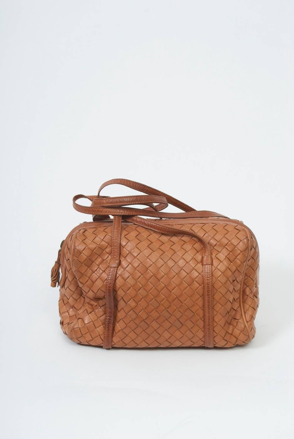 Bottega Veneta Luggage Woven Bag In Good Condition In Alford, MA