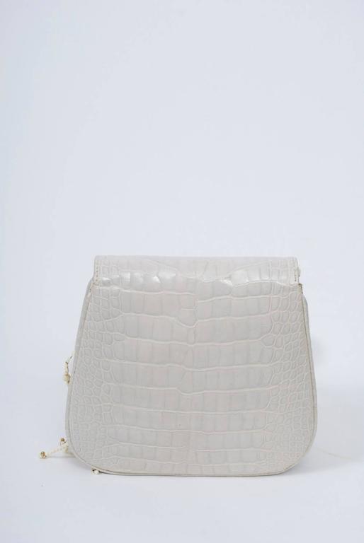 Lana White Alligator Clutch with Two Shoulder Straps at 1stDibs