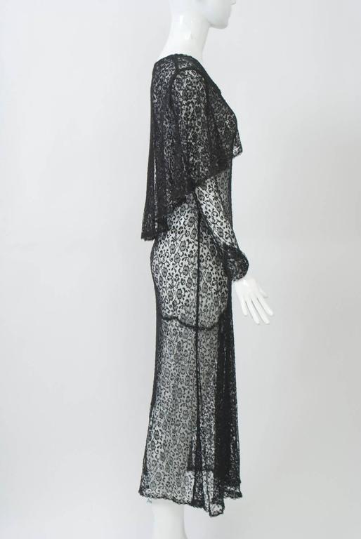 1930s Black Lace Tea Dress For Sale at 1stDibs | 1930s tea dress, 1930 ...