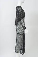 1930s Black Lace Tea Dress
