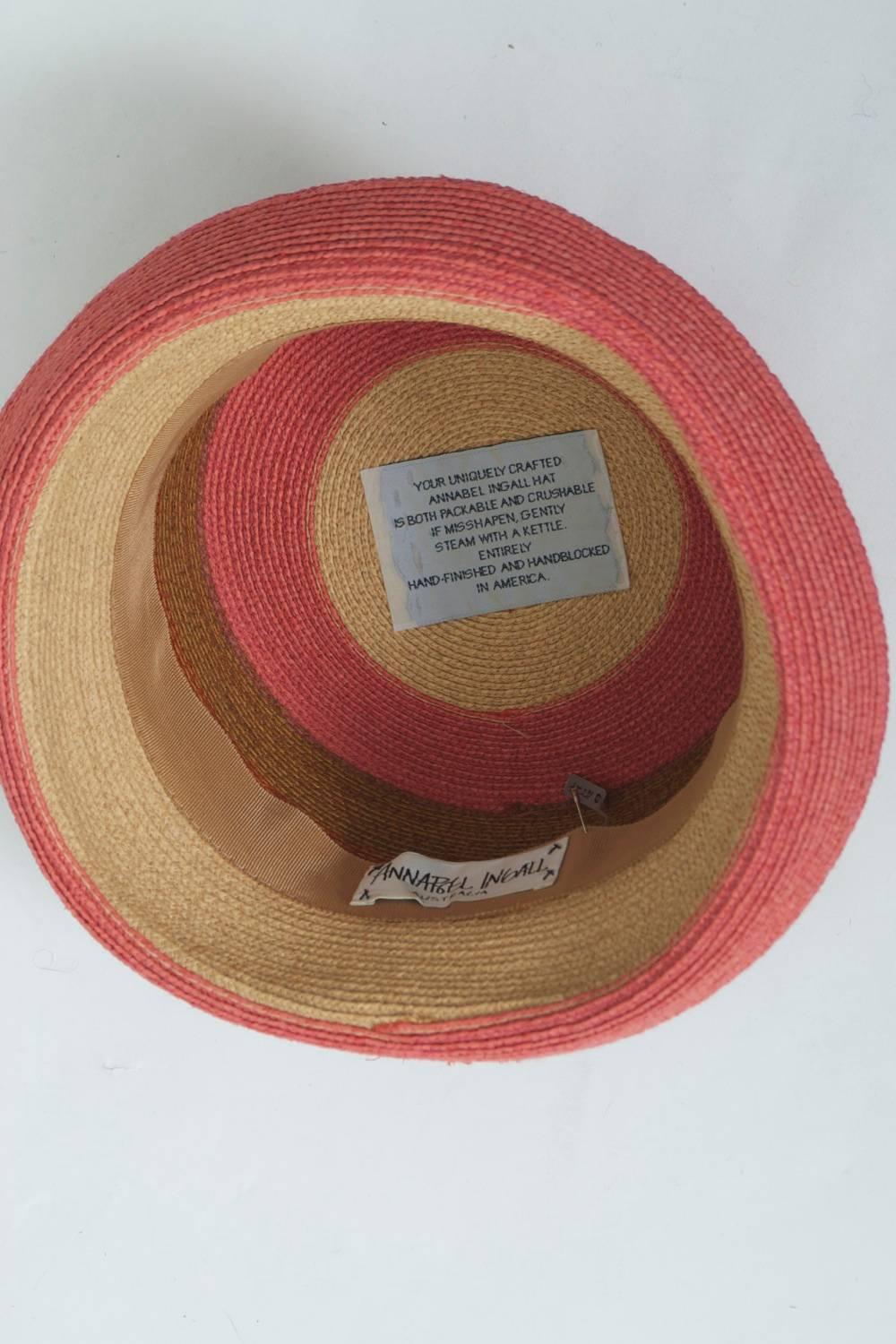 Annabel Ingall Straw Hat For Sale 1